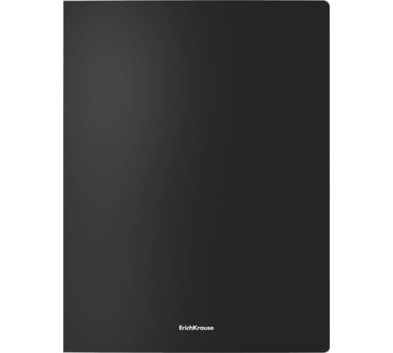Изображение товара Папка-скоросшиватель ErichKrause пластиковая с пружинным механизмом текстура Песок Классика, A4, черный 50081
