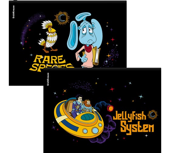 Изображение товара Zip-пакет пластиковый ErichKrause Тайна третьей планеты, A4, ассорти, 12 шт 61176