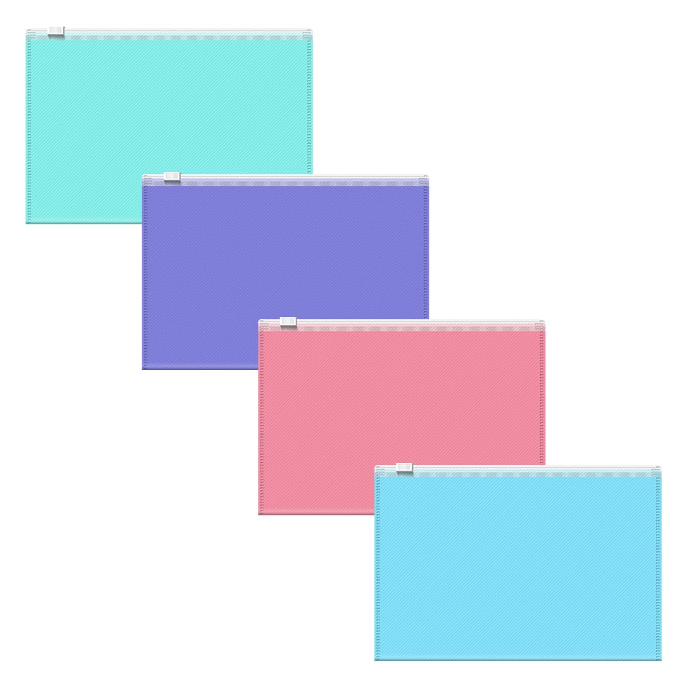 Изображение товара Zip-пакеты ErichKrause Diagonal Pastel C6, 12 шт, непрозрачные