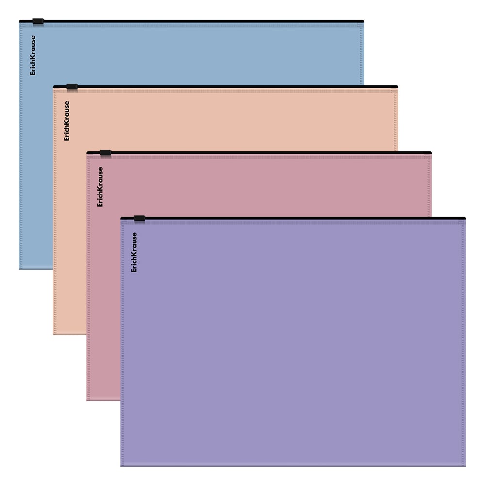 Изображение товара Zip-пакет пластиковый ErichKrause Soft Manga A4 12 шт непрозрачный ассорти