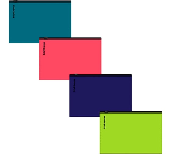 Изображение товара Zip-пакет пластиковый ErichKrause Soft Reef, C6, непрозрачный, ассорти, 12 шт 62961