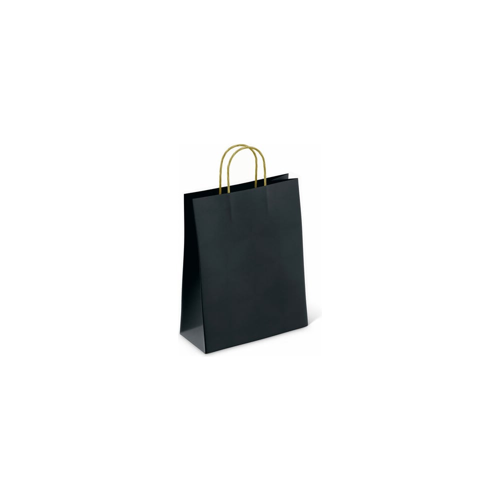 Изображение товара Крафт пакет бумажный ОФИСМАГ Black 26х15х35 см, с кручеными ручками, плотность 80 гр/м2, моноцвет 112429 701004