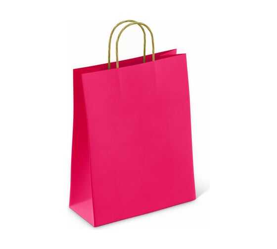 Изображение товара Крафт пакет бумажный ОФИСМАГ Ruby red 26х15х35 см, с кручеными ручками, плотность 80гр/м2, моноцвет 112412 701002