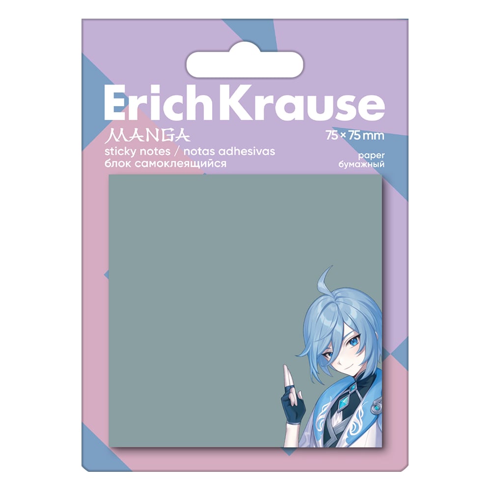 Изображение товара Самоклеящийся блок для заметок ErichKrause Manga 75x75 мм 50 листов