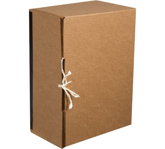 Изображение товара Архивный короб OfficeSpace Standard вертикальный плотный, с завязками 264835