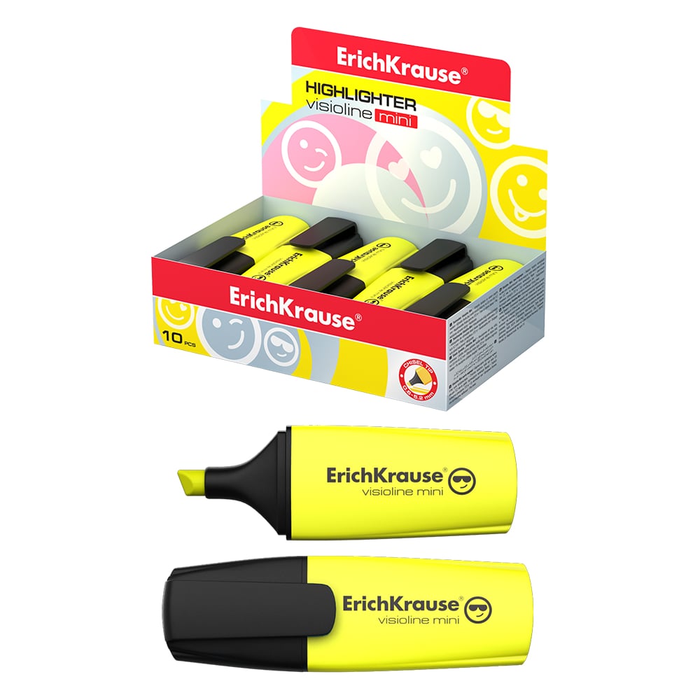 Изображение товара Текстмаркер ErichKrause Visioline V-12 Mini Neon розовый 10 штук