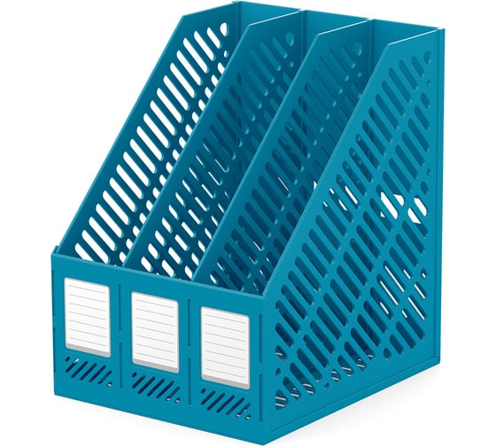 Изображение товара Подставка для бумаг ErichKrause трехсекционная сборная пластиковая Classic, Vivid, фиолетовый 61498