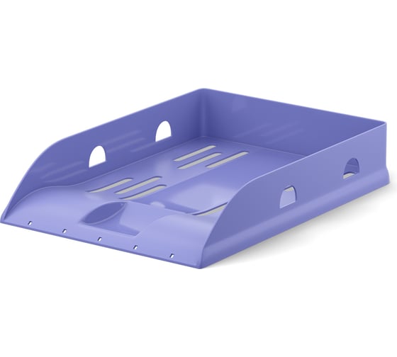 Изображение товара Лоток для бумаг ErichKrause пластиковый Base, Pastel, фиолетовый 57940