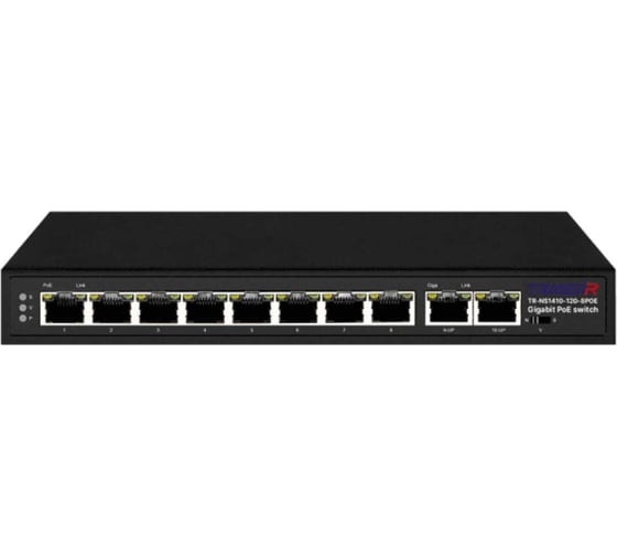Изображение товара Коммутатор Trassir Ethernet, PoE TR-NS1410-120-8POE УТ-00058260