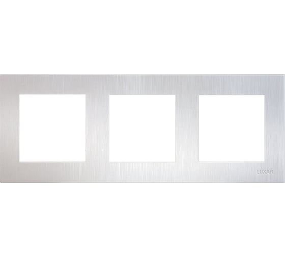 Изображение товара Рамка Luxar Mosaic на 3 поста белая горизонт. (20.903.01) 4606400430759