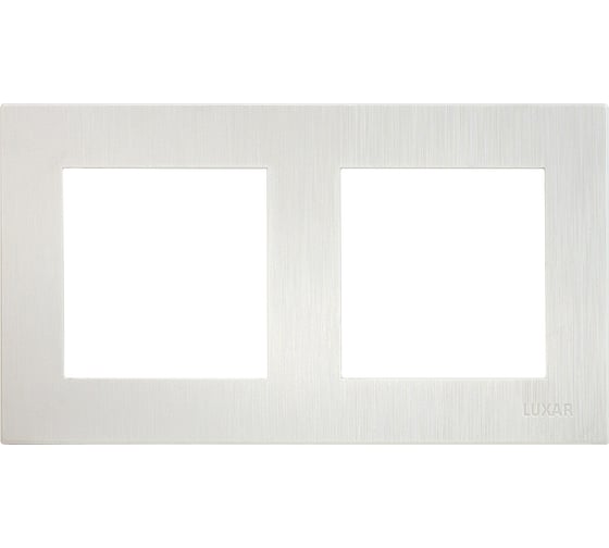 Изображение товара Рамка Luxar Mosaic на 2 поста белая горизонт. (20.902.01) 4606400430742