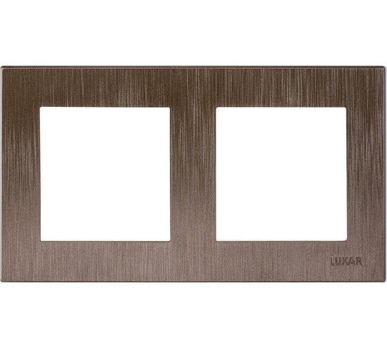 Изображение товара Рамка Luxar Mosaic на 2 поста титан горизонт. (20.902.04) 4606400430834