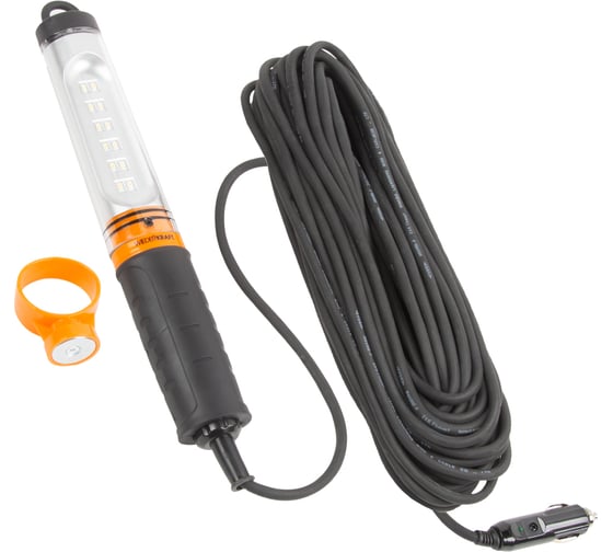 Изображение товара Переносной светодиодный светильник WIEDERKRAFT WDK Raptor 12/24 В, длина провода 20 м, для автомобильной розетки WDK-WL1280020