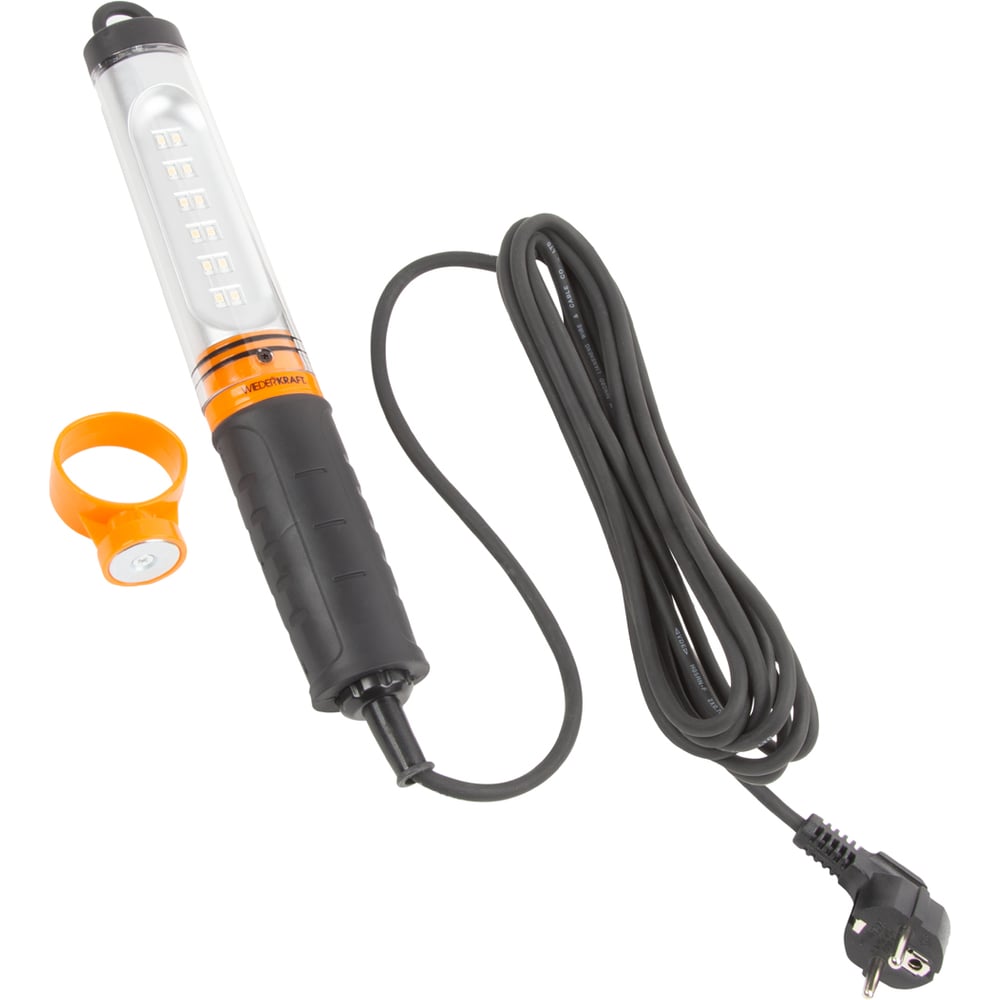 Изображение товара Переносной светодиодный светильник WIEDERKRAFT WDK Raptor 220 В с кабелем 5 м для профессиональных 