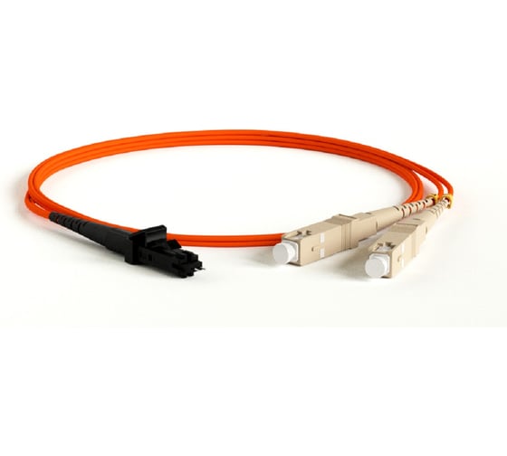 Изображение товара Патч-корд оптический TopLAN, дуплексный, SC/P-MTRJm, MM 50/125, 1.5 м DPC-TOP-OM2-SC/P-MTRJm-1.5