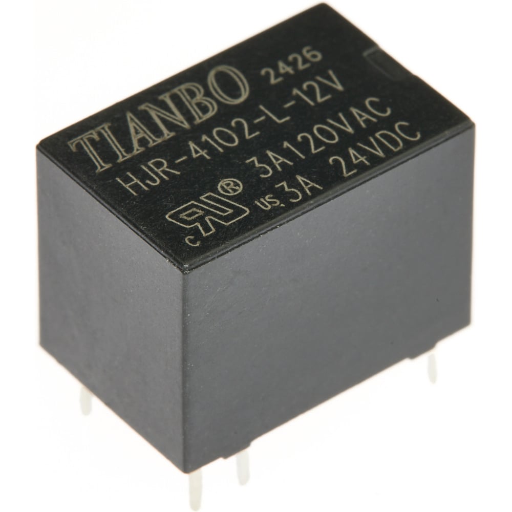 Изображение товара Электромагнитное реле Tianbo HJR4102-L-12VDC-S-Z 1 контакта мощностное универсальное