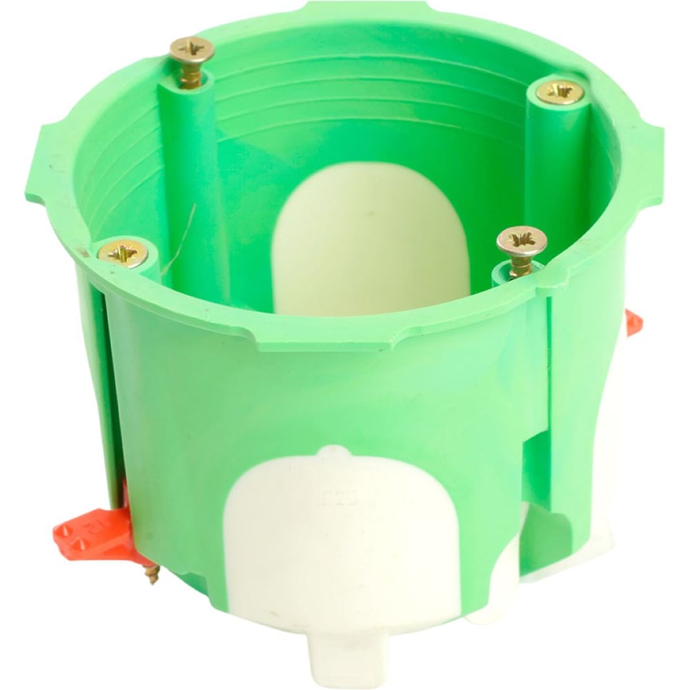 Изображение товара Подрозетник двухкомпонентный STEKKER 68x55мм для всех типов стен, зеленый EBX30-03-03 50229