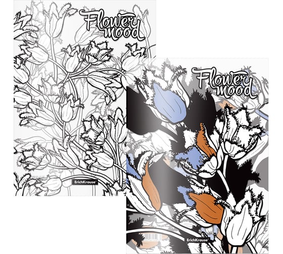 Изображение товара Набор из 4 папок-уголков пластиковых ErichKrause Tulips, A4, ассорти 54038