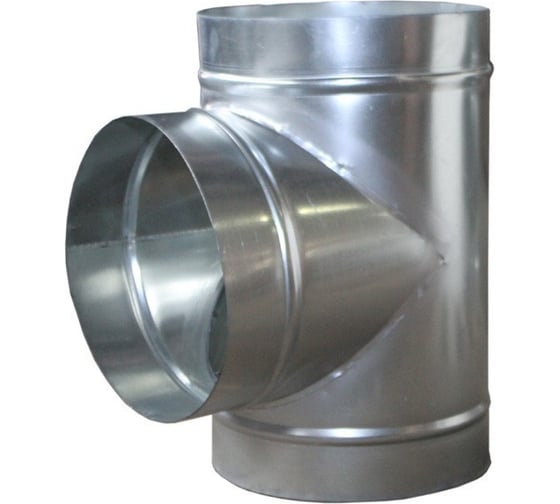 Изображение товара Тройник круглого сечения с круглой прямой врезкой Вентека Ф280-350/Ф250-30 Лист.нерж. (AISI 430) 0.50 14-7990000007136