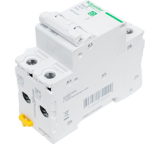 Изображение товара Автоматический выключатель Systeme Electric RESI9 АВ B 40А 2P 6000A R9F02240