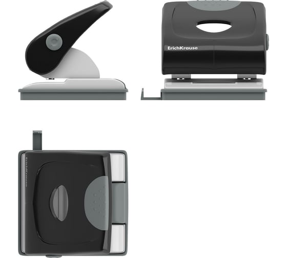 Изображение товара Дырокол ErichKrause Elegance Classic до 30 листов, черный (в коробке по 1 шт.) 5402