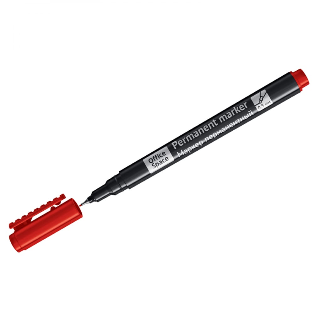 Перманентный маркер OfficeSpace маркер перманентный пулевидный 3 мм красный officespace 8004а 265704