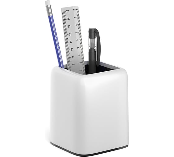 Изображение товара Набор настольный пластиковый ErichKrause Forte, Classic, белый с черной вставкой 55725