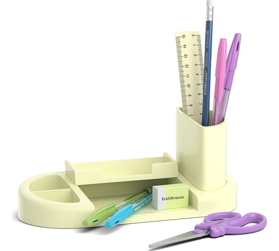 Изображение товара Набор настольный пластиковый ErichKrause Harmony, Pastel, желтый 55682