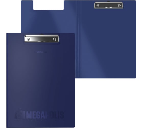 Изображение товара Папка-планшет пластиковая ErichKrause MEGAPOLIS, A4, синий, 4 шт 50145