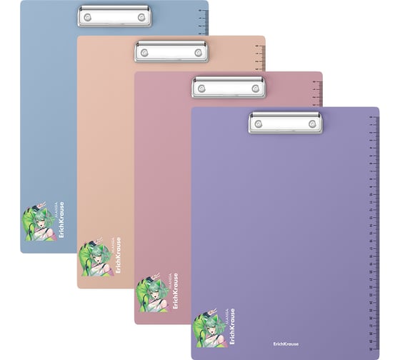 Изображение товара Планшет ErichKrause пластиковый текстура Песок Аниме, шкала 30 см, А4, ассорти 61219