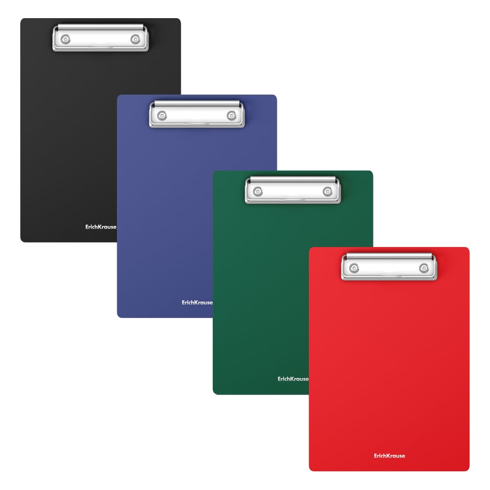 Изображение товара Планшет пластиковый ErichKrause Matt Classic A5 ассорти 4 шт