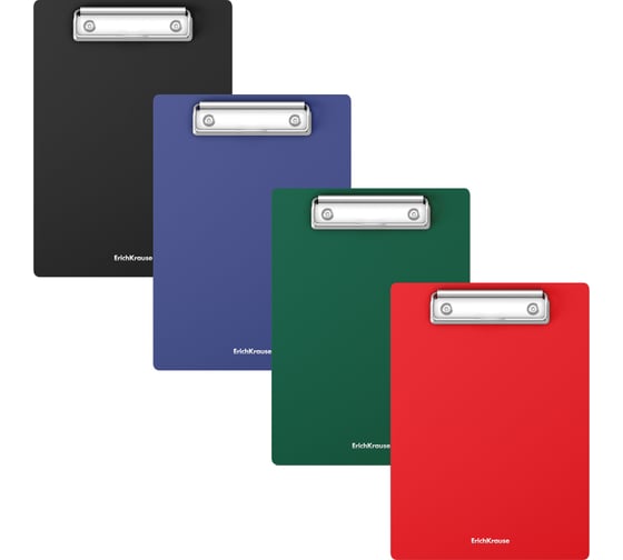 Изображение товара Планшет пластиковый ErichKrause Matt Classic, A5, ассорти, 4 шт 55126
