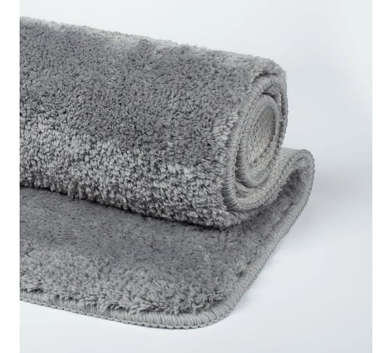 Изображение товара Коврик для ванной комнаты IDDIS 70x120, микрофибра, серый, BSQL02Mi12IT