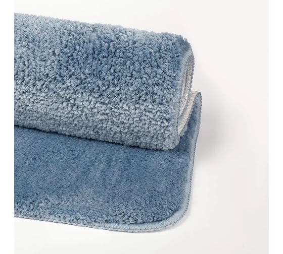 Изображение товара Коврик для ванной комнаты IDDIS 70x120, микрофибра, синий, BSQL03Mi12IT