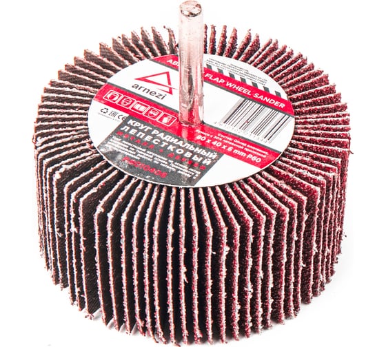 Изображение товара Круг лепестковый для дрели радиальный Arnezi 80x40x6 мм, P60 R8010406