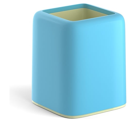 Изображение товара Настольная пластиковая подставка ErichKrause Forte, Pastel, голубая с желтой вставкой 51553