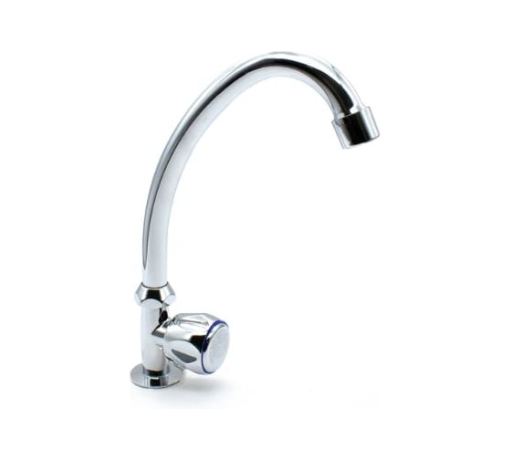 Изображение товара Смеситель для кухни Doron DС 1711-1, 1/2 керамика, хром, излив стандартный, п/г (2/20) 003382