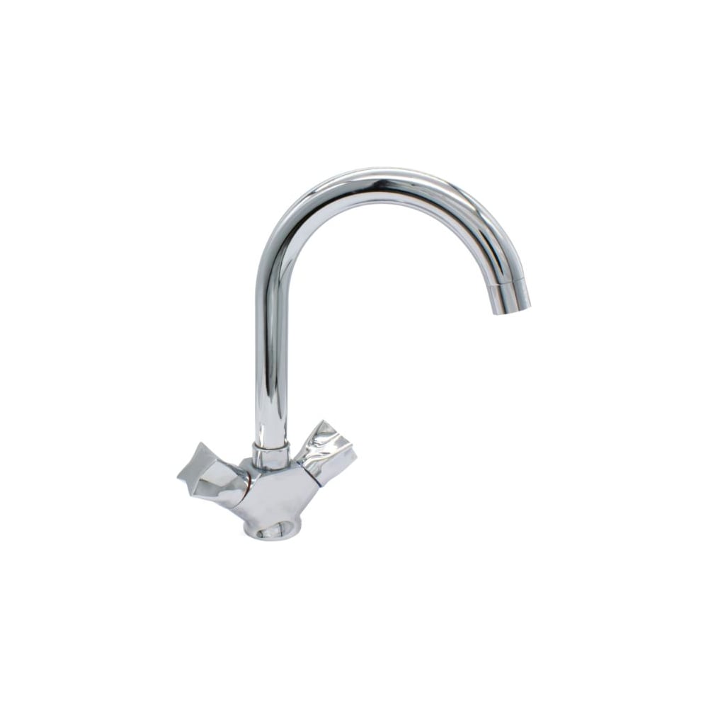 Изображение товара Смеситель для кухни Doron DC 1901-N хром двухрычажный с изливом 1/2