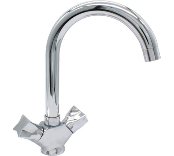 Изображение товара Смеситель для кухни Doron DС 1901-N, 1/2 керамика, хром, излив толстый литой, п/г (1/10) 000272