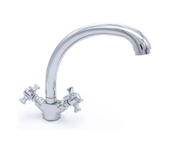 Изображение товара Смеситель для кухни Doron DС 1909-N, 1/2 керамика, хром, излив толстый литой, п/г (1/10) 003373