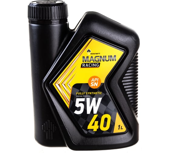 Изображение товара Моторное масло РОСНЕФТЬ Magnum Racing 5W-40 (РНПК) SN/A3/B4 синт. кан. 1 л 40801632