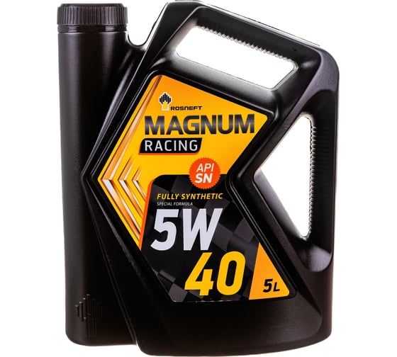 Изображение товара Моторное масло РОСНЕФТЬ Magnum Racing 5W-40 (РНПК) SN/A3/B4 синт. кан. 5 л 40801650