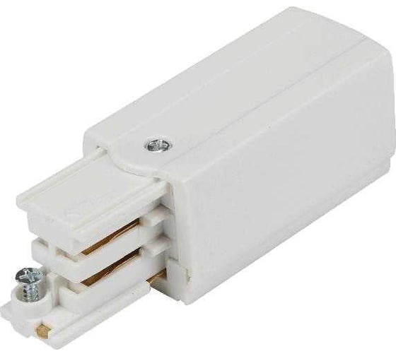 Изображение товара Ввод питания левый Русский Свет RS 3C TRACK PCL WH 65x32 мм, белый 19131021016