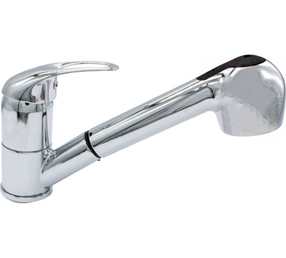 Изображение товара Смеситель для кухни Doron DС 21138, шаровый, хром, выдвижная лейка, п/ш (1/10) 012017