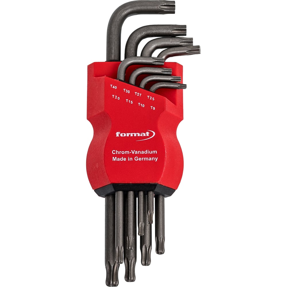 Изображение товара Набор Г-образных удлиненных ключей TORX FORMAT T9-40 8 предметов