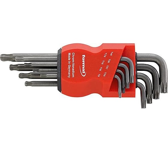 Изображение товара Набор Г-образных удлиненных ключей TORX FORMAT Т9-40 8 предметов 5882 1800