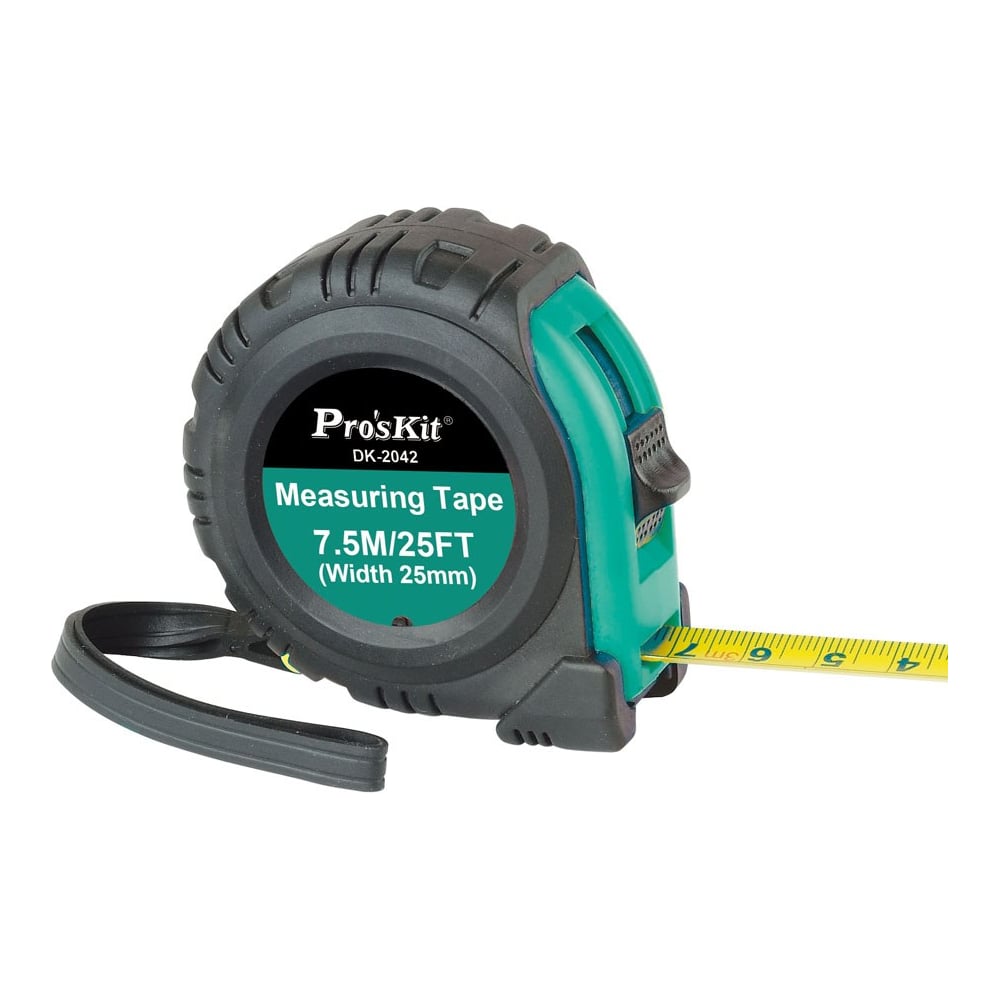 Изображение товара Рулетка измерительная Pro'sKit DK-2042 7,5м металлическая с пластиком и ремешком
