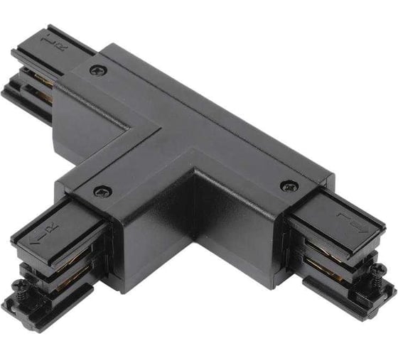 Изображение товара Муфта Т-образная универсальная правая Русский Свет RS 3C TRACK TCRU BK 100x66 мм, черный 19131021051