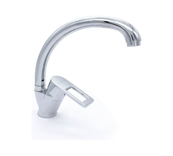 Изображение товара Смеситель для кухни Doron DС 2429-N, шаровый, хром, излив высокий, п/г (2/20) 003360