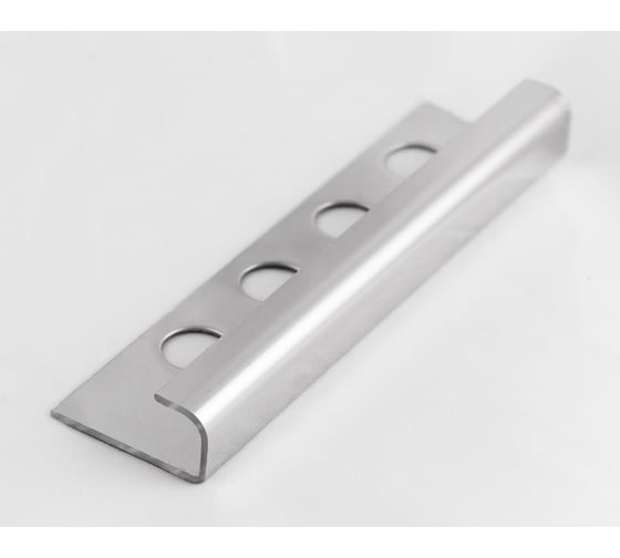 Изображение товара Профиль для плитки ЛУКА из нержавеющей стали 10 мм, 2.7 м, сатинированный УТ000042895